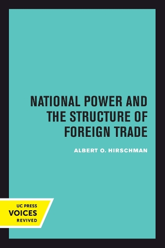 National Power and the Structure of Foreign Trade.
