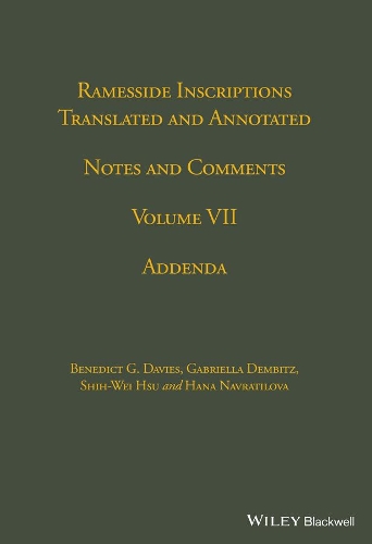 Ramesside Inscriptions, Addenda. Volume 7
