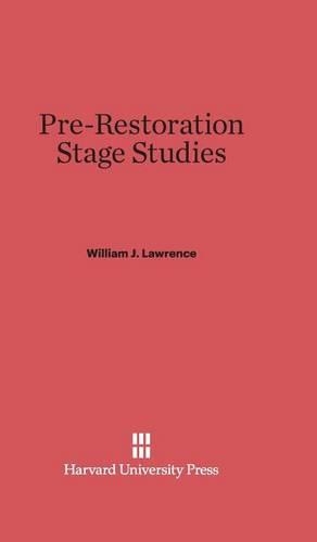 Pre-Restoration Stage Studies. Reprint 2014 ed.