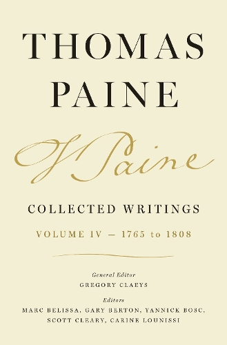 Thomas Paine Collected Writings. Volume 4