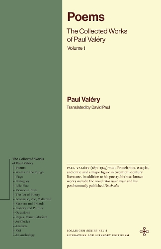 Poems: The Collected Works of Paul Valery, Volume 1.