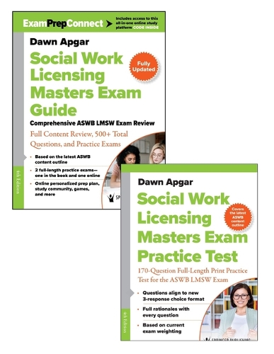Social Work Licensing Masters Exam Guide and Additional Print Practice Test Set. 4th New edition