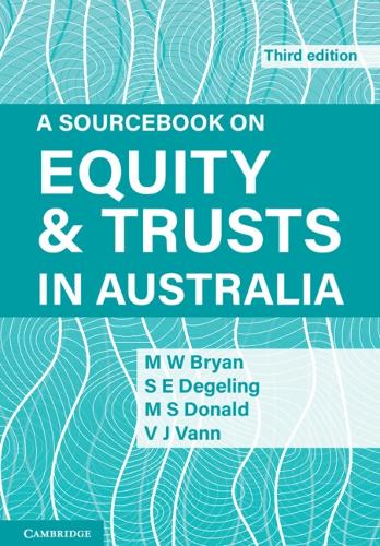 A Sourcebook on Equity and Trusts in Australia.