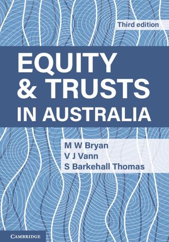 Equity and Trusts in Australia.