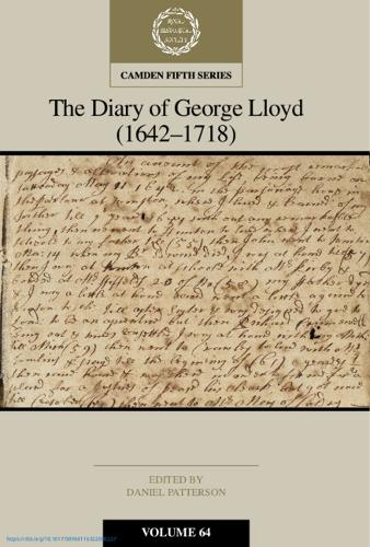 The Diary of George Lloyd: Volume 64, Part 1.