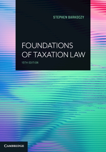 Foundations of Taxation Law.