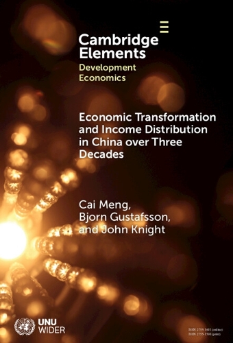 Economic Transformation and Income Distribution in China over Three Decades.