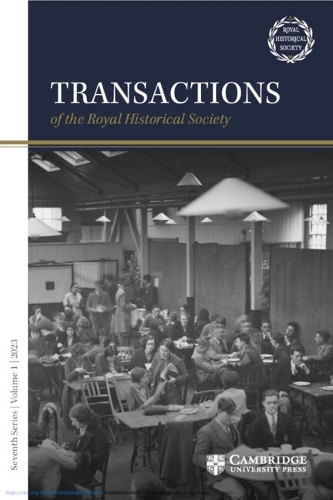 Transactions of the Royal Historical Society: Volume 1.