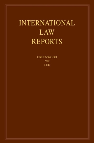 International Law Reports: Volume 215.