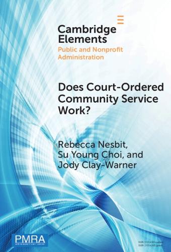 Does Court-Ordered Community Service Work?
