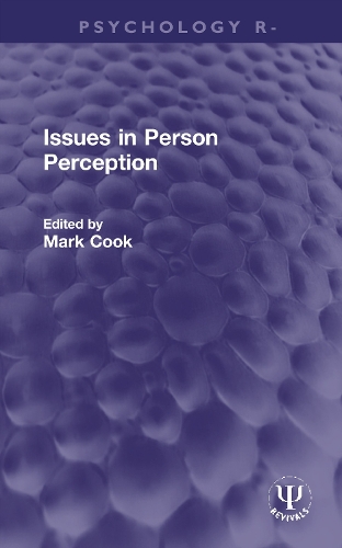 Issues in Person Perception.