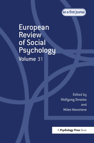 European Review of Social Psychology: Volume 31.