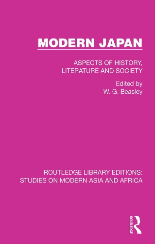 Modern Japan: Aspects of History, Literature and Society.
