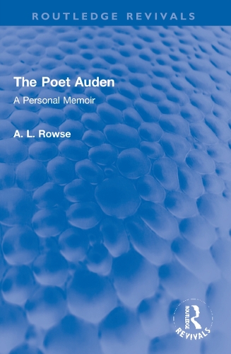 The Poet Auden: A Personal Memoir.