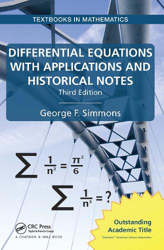 Differential Equations with Applications and Historical Notes.