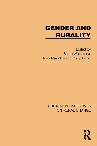 Gender and Rurality.