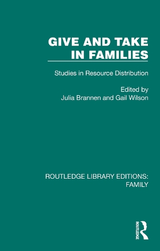 Give and Take in Families: Studies in Resource Distribution.