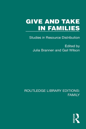 Give and Take in Families: Studies in Resource Distribution.