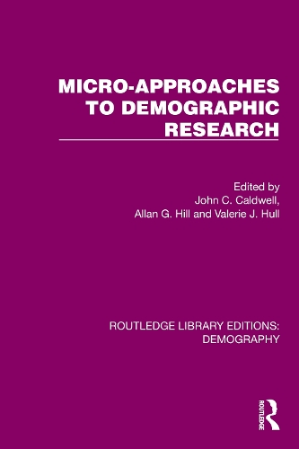 Micro-Approaches to Demographic Research.
