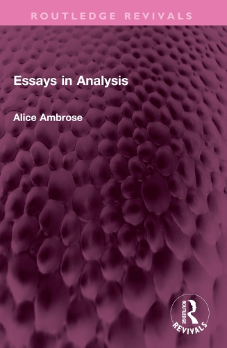 Essays in Analysis.