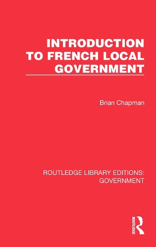 Introduction to French Local Government.