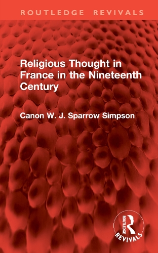 Religious Thought in France in the Nineteenth Century.