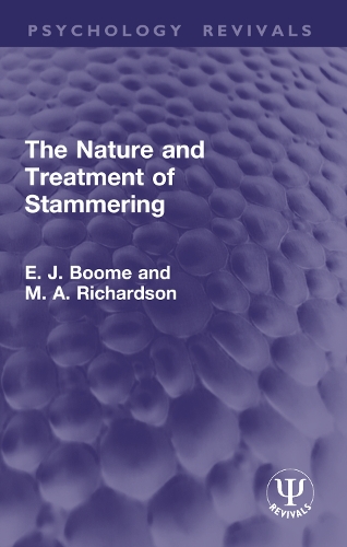 The Nature and Treatment of Stammering.