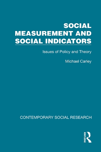 Social Measurement and Social Indicators: Issues of Policy and Theory.