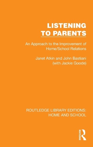 Listening to Parents: An Approach to the Improvement of Home/School Relations.