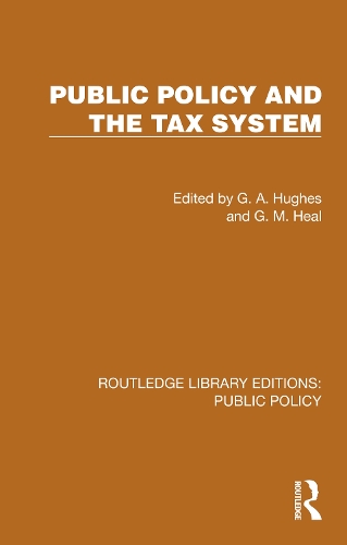 Public Policy and the Tax System.
