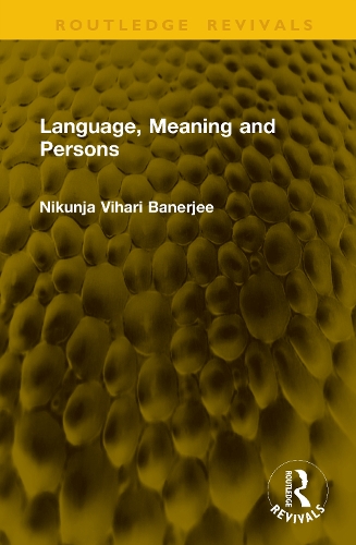 Language, Meaning and Persons.