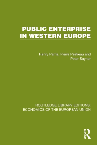 Public Enterprise in Western Europe.