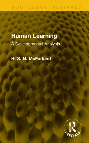 Human Learning: A Developmental Analysis.