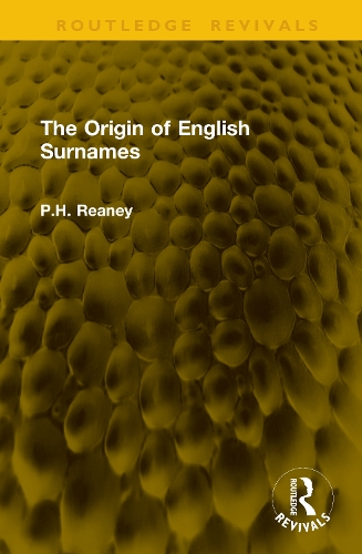 The Origin of English Surnames.