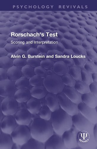 Rorschach's Test: Scoring and Interpretation.