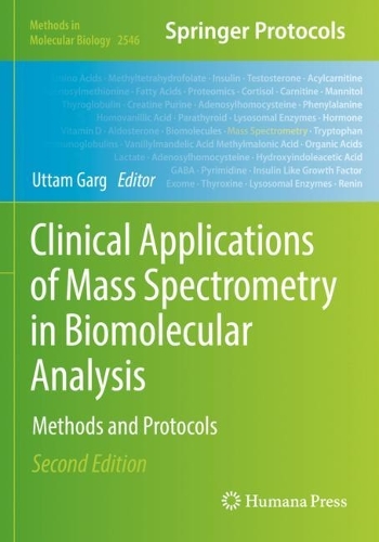 Clinical Applications of Mass Spectrometry in Biomolecular Analysis: Methods and Protocols. Second Edition 2022