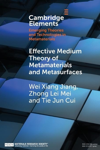 Effective Medium Theory of Metamaterials and Metasurfaces.
