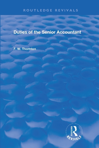 Duties of the Senior Accountant.