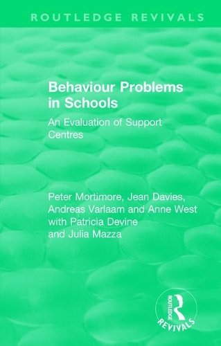 Behaviour Problems in Schools: An Evaluation of Support Centres.