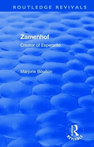 Zamenhof: Creator of Esperanto.