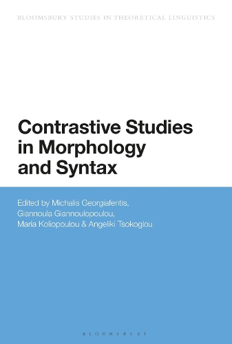 Contrastive Studies in Morphology and Syntax.
