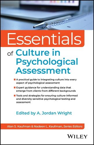 Essentials of Culture in Psychological Assessment.