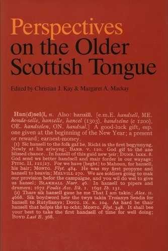 Perspectives on the Older Scottish Tongue.
