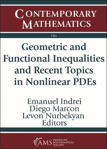 Geometric and Functional Inequalities and Recent Topics in Nonlinear PDEs.