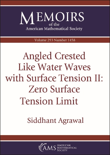 Angled Crested Like Water Waves with Surface Tension II: Zero Surface Tension Limit.