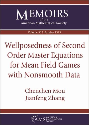 Wellposedness of Second Order Master Equations for Mean Field Games with Nonsmooth Data.