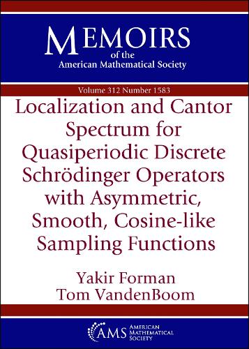 Localization and Cantor Spectrum for Quasiperiodic Discrete Schrodinger Operators with Asymmetric, Smooth, Cosine-like Sampling Functions.