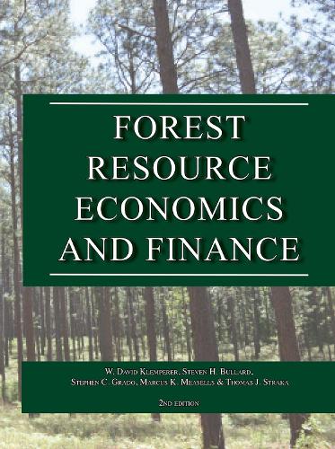 Forest Resource Economics and Finance.