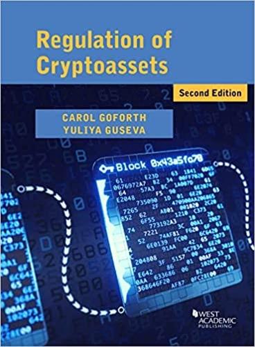 Regulation of Cryptoassets.