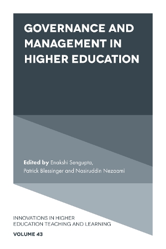 Governance and Management in Higher Education.